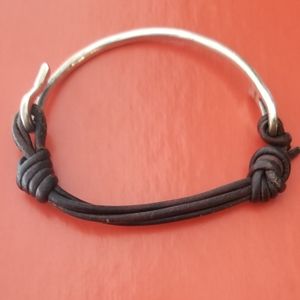 James avery leather charm bracelet